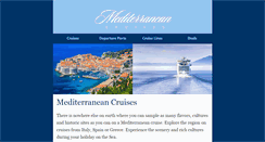 Desktop Screenshot of coolmediterraneancruises.com